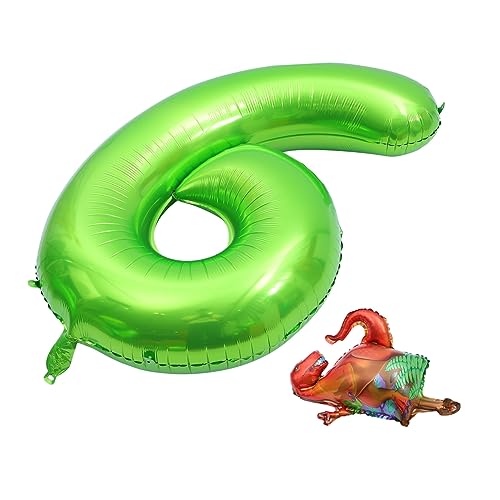 IMIKEYA Kombination Aus Digitaler Ballon Dinosaurier Dinosauriernummer Luftballons Partyballons Dekorationen Mehrfarbig Nummer Dinosaurierballon Dino-ballons Aluminiumfolie IMIKEYA Kombination Aus Digitaler Ballon Dinosaurier Dinosauriernummer Luftballons Partyballons Dekorationen Mehrfarbig Nummer Dinosaurierballon Dino-ballons Aluminiumfolie von IMIKEYA