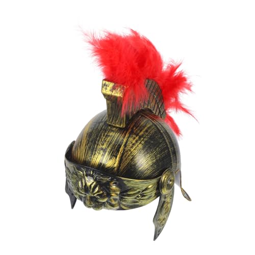 IMIKEYA Kriegerhut Kostüm römischer Gladiatorenhelme Kostüm für Erwachsene Soldatenhut römische Requisiten Soldat-Performance-Hut Herrenkostüm Hut Cosplay-Soldatenhelm Abs von IMIKEYA