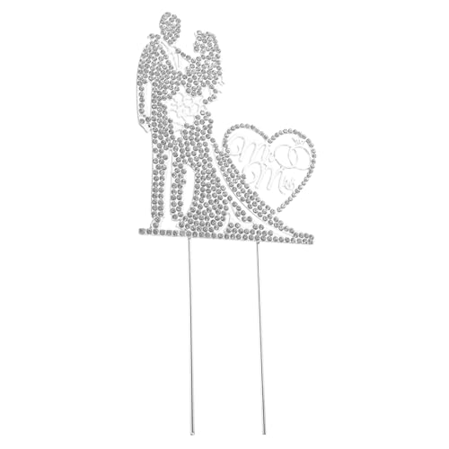 IMIKEYA Kuchenverzierung Party Hochzeit Braut Oh dekoration Jubiläumskuchentopper Dessert-Topper Herr Frau Tortenaufsatz dekorative Cupcake-Topper Zinklegierung Silber IMIKEYA Kuchenverzierung Party Hochzeit Braut Oh dekoration Jubiläumskuchentopper Dessert-Topper Herr Frau Tortenaufsatz dekorative Cupcake-Topper Zinklegierung Silber von IMIKEYA