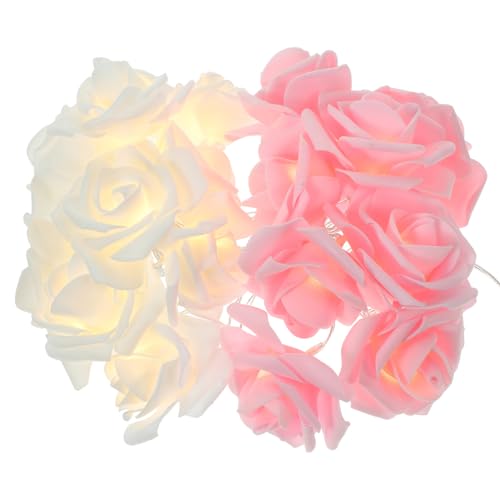 IMIKEYA Rosen Lichterkette, 3 Meter 20 Rose LED Lichterkette Blumen Girlande Schlafzimmer Innen Lichterkette Rosen mit Blumengirlande Für Hochzeit Weihnachtsbaum Geburtstag Festival IMIKEYA Rosen Lichterkette, 3 Meter 20 Rose LED Lichterkette Blumen Girlande Schlafzimmer Innen Lichterkette Rosen mit Blumengirlande Für Hochzeit Weihnachtsbaum Geburtstag Festival von IMIKEYA