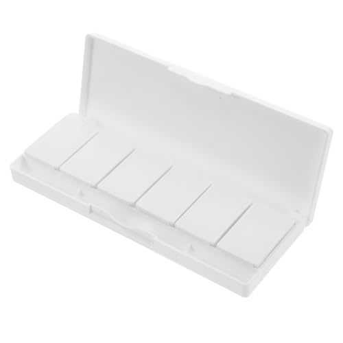 IMIKEYA Leere Aquarellpalette 6 Fächer Tragbare Make Up Behälter Nachfüllbar für Gouache und Lippenstift von IMIKEYA