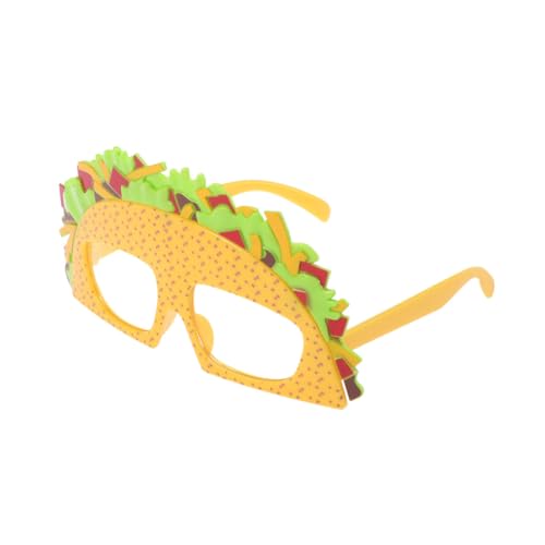 IMIKEYA Lustige Partybrille Taco Sandwich Design Kreative Fotorequisite für Erwachsene Kostümzubehör für Karneval Maskerade Geburtstagsfeier und Mexikanische Themenpartys von IMIKEYA