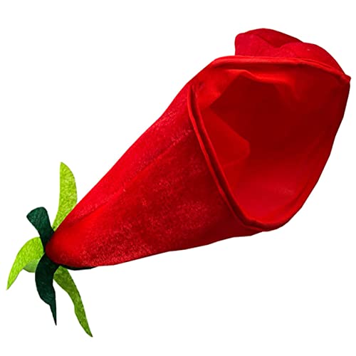 IMIKEYA Lustiger Chilihut aus Stoff für Erwachsene Neuartiger Cosplay Partyhut Kopfbedeckung für Karneval und Themenpartys Bequem und Leicht für Festivals und Feiern IMIKEYA Lustiger Chilihut aus Stoff für Erwachsene Neuartiger Cosplay Partyhut Kopfbedeckung für Karneval und Themenpartys Bequem und Leicht für Festivals und Feiern von IMIKEYA