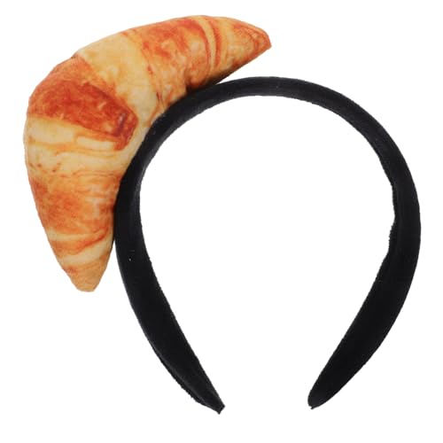 IMIKEYA Lustiges Essen-Stirnband Croissant-Haarband Anbieter Cosplay-Kostüm Haar-Accessoires Festival-Haarband Für Mädchen Frauen Halloween-Geburtstagsparty-Zubehör von IMIKEYA