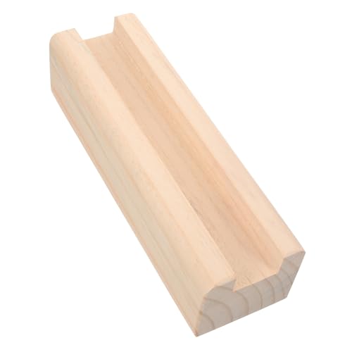 IMIKEYA Moderner Bodenspiegelständer aus Massivem Holz rutschfeste Display Halterung für Spiegel und Bilderrahmen Minimalistischer Kunstwerk Ständer zur Stilvollen Wohnraumdekoration von IMIKEYA