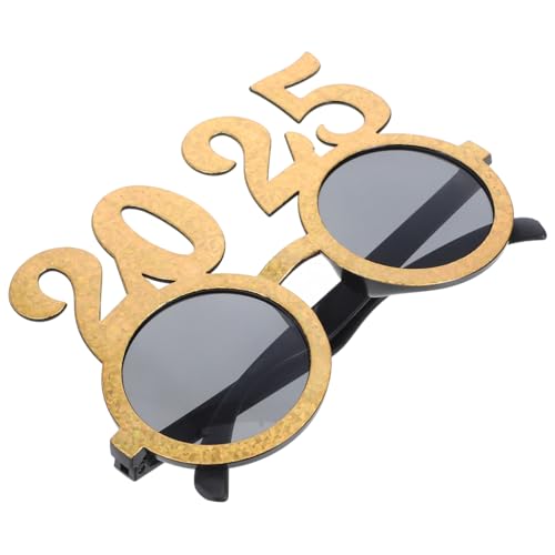 IMIKEYA Neujahrs-Party brille lustig Brillenthema rahmen Partyzubehör Vorabend gläser Silvester Foto Requisiten Neujahrsbrille aus Kunststoff Silvesterbrille Plastik Golden IMIKEYA Neujahrs-Party brille lustig Brillenthema rahmen Partyzubehör Vorabend gläser Silvester Foto Requisiten Neujahrsbrille aus Kunststoff Silvesterbrille Plastik Golden von IMIKEYA