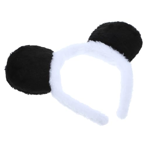 IMIKEYA Niedliches Panda Ohren Haarband für Cosplay und Party Weiches Tierdesign Stirnband mit Bequemem Sitz Kreatives Kostümzubehör für Halloween Karneval und Versammlungen von IMIKEYA