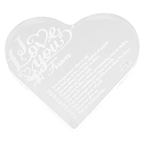 IMIKEYA Einzigartige Herzstatue Aus Acryl Ornament Für Schlafzimmer Schreibtisch Heimdekoration Tafelaufsatz IMIKEYA Einzigartige Herzstatue Aus Acryl Ornament Für Schlafzimmer Schreibtisch Heimdekoration Tafelaufsatz von IMIKEYA