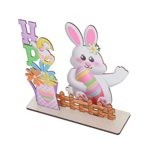 IMIKEYA Hase Osterschmuck Handgefertigt Aus Holz Tischdekoration Rustikalen Bauernhaus-Stil Für Ostern IMIKEYA Hase Osterschmuck Handgefertigt Aus Holz Tischdekoration Rustikalen Bauernhaus-Stil Für Ostern von IMIKEYA
