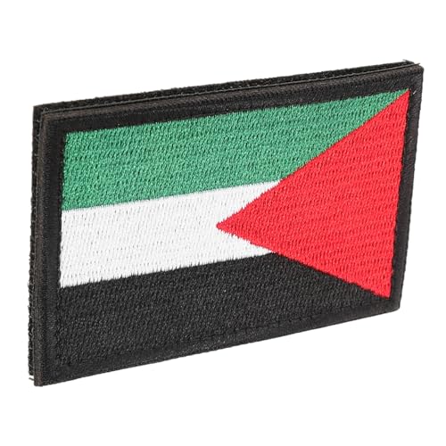 IMIKEYA Palästina Flaggen Abzeichen Patch mit Klettband Besticktes Armband Applikation Vielseitiges Badge Zubehör für Kleidung Rucksack und Accessoires Einfach Anzubringen Modisch und von IMIKEYA