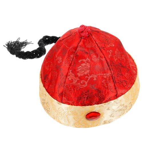 IMIKEYA Palast-Kopfschmuck Partyhut Haken Königskostüm für Erwachsene Docker erste Cosplay-Kopfbedeckung für den chinesischen Kaiser Festival Kopfbedeckung Kostümhut Satin- von IMIKEYA