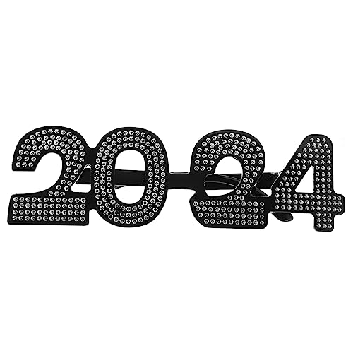 IMIKEYA Partybrille aus Leichtem PC Material Lustige Dekorative Brille für Neujahrsfeiern Tanzpartys und Foto Requisiten Schwarzes Design mit Funkelnder Lackierung IMIKEYA Partybrille aus Leichtem PC Material Lustige Dekorative Brille für Neujahrsfeiern Tanzpartys und Foto Requisiten Schwarzes Design mit Funkelnder Lackierung von IMIKEYA