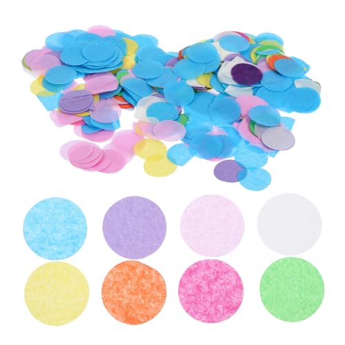 IMIKEYA Pastell Konfetti Rundes Papierkonfetti für Hochzeit Party Ballonfüllung Tischdeko Bunte Streudeko für Brautparty Geburtstagsfeier Vielseitig und Einfach Anzuwenden von IMIKEYA