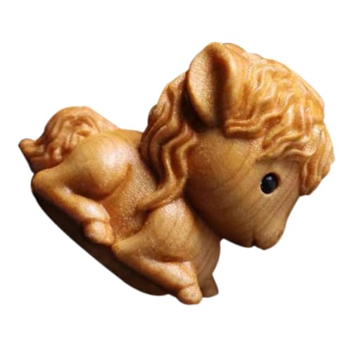 IMIKEYA Handgemachte Holz Tier Figur Miniatur Tier Statue Yanshan Home Decor Geliebt von IMIKEYA