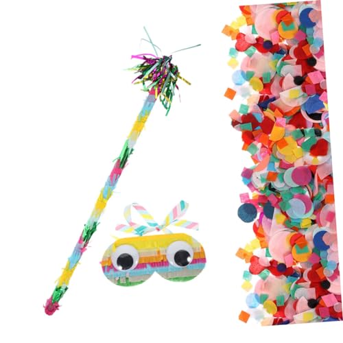 IMIKEYA Pinata Spielset mit Augenbinde und Papierstab Buntes Partyzubehör für Kindergeburtstag Pinata Partyspiel Zubehör Leicht und Farbenfroh für Jungen und Mädchen IMIKEYA Pinata Spielset mit Augenbinde und Papierstab Buntes Partyzubehör für Kindergeburtstag Pinata Partyspiel Zubehör Leicht und Farbenfroh für Jungen und Mädchen von IMIKEYA