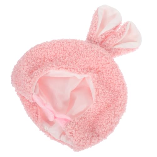 IMIKEYA Plüsch Puppenmütze Mädchen Hase Plüschpuppenhüte Plüschpuppendekoration Cartoon-Puppenhut Puppenmütze selber machen DIY Basteldekorationen PP Baumwolle von IMIKEYA
