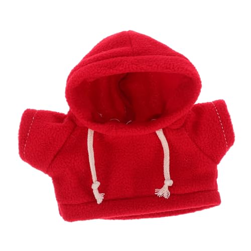 IMIKEYA Plüschbären Kleidung Für Spielzeug Rote Kapuzenpulli-Outfits Für Stofftiere DIY Puppen Und Hundepullover Hoodie Für Kreative Spielideen von IMIKEYA