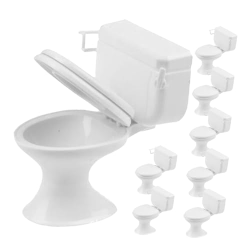 IMIKEYA Puppenhaus Möbelausstattung Puppenhaus Toilette Requisiten IMIKEYA Puppenhaus Möbelausstattung Puppenhaus Toilette Requisiten von IMIKEYA