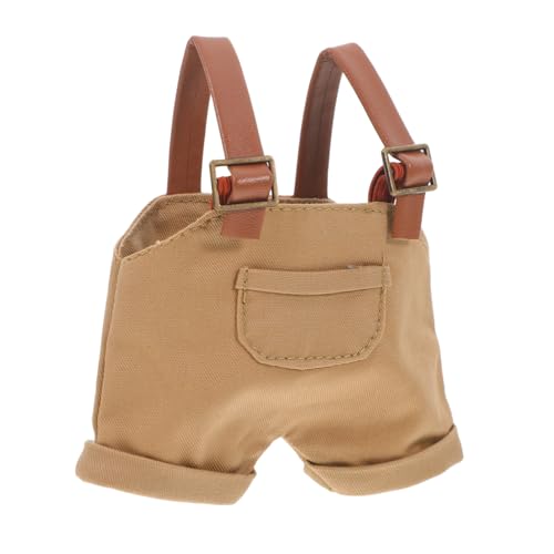IMIKEYA Puppenoverall Kuscheltier Kleidung Kleidung Latzhosen für Plüschtiere Plüsch Tier Kleidung Charmante Puppen Wechselbare Outfits Puppenkleider Puppenzubehör Stoff Khaki von IMIKEYA
