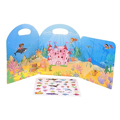 IMIKEYA Puzzle -Aufkleberspielzeug Kleinkindjungen Aufkleberbuch herausnehmbares Stickerbuch Kognitionsbuchspielzeug Stickerbuch beschichtetes Papier IMIKEYA Puzzle -Aufkleberspielzeug Kleinkindjungen Aufkleberbuch herausnehmbares Stickerbuch Kognitionsbuchspielzeug Stickerbuch beschichtetes Papier von IMIKEYA