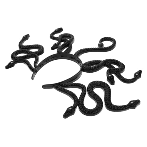 IMIKEYA Schlangen Kopfschmuck für Frauen und Mädchen Dramatisches Kostüm Zubehör für Halloween und Cosplay und Auffälliges Stirnband für Maskeraden und Auftritte mit Funkelnden Details von IMIKEYA