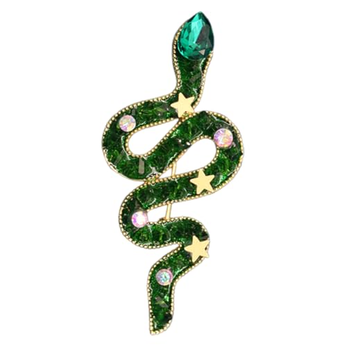 IMIKEYA Schlangenbrosche Broschen Schmuck gotisch Halloween Weihnachten Hochzeit weihnachtsdekoration Schlangen-Brosche Lustige Pin-Brosche süße Emaille-Pins Lustige Stifte Legierung Green von IMIKEYA