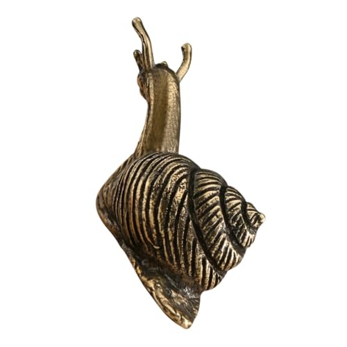 IMIKEYA Schneckenornamente aus Messing bürodeko büro Dekoration Vintage Schneckendekor Schnecke Modell Tier Vintage-Dekor Schneckendekor aus Messing Messingdekor Mini von IMIKEYA