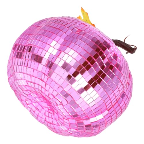 IMIKEYA Spiegeloberfläche Disco Kürbis Ornament Künstliche Glasfigur für Halloween Dekoration für Partys und Zuhause Vielseitige Tischdeko für Festliche Anlässe von IMIKEYA