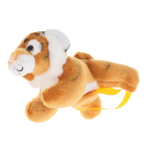 IMIKEYA Stehende Schulter -tigerpuppe Tierkuscheltiere Kleines Tiger-stofftier Tierische Partygeschenke Ausgestopfter Tiger Mini-Tiger-stofftier Tiger Figur Plüsch Orange von IMIKEYA