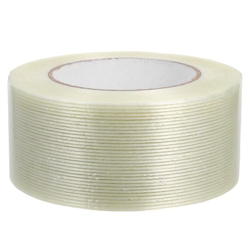 IMIKEYA Strapping Tape Heavy Duty: 50m Länge x 5cm Breite Glasfaserverstärktes Packband - Transparentes Filament-Klebeband zum Verschließen und Binden IMIKEYA Strapping Tape Heavy Duty: 50m Länge x 5cm Breite Glasfaserverstärktes Packband - Transparentes Filament-Klebeband zum Verschließen und Binden von IMIKEYA