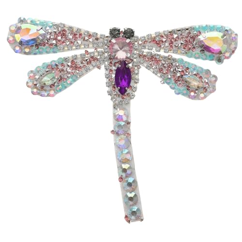 IMIKEYA Strass Applikation Libellenform Hotfix Bügelbild Pailletten Patch für DIY Kleidung Schuhe Jacken Hochzeit Dekor IMIKEYA Strass Applikation Libellenform Hotfix Bügelbild Pailletten Patch für DIY Kleidung Schuhe Jacken Hochzeit Dekor von IMIKEYA