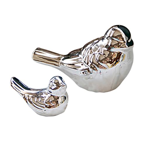 IMIKEYA Tischdekoration 2er-Set Vogelfiguren Aus Keramik Für Die Dekoration Im Home Office von IMIKEYA