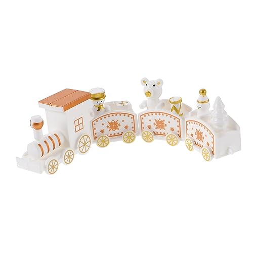 IMIKEYA Weihnachtszug Ornament Kreative Kleine Zug Desktop Dekoration Für Weihnachtsfeier Und Kindergeburtstag Dekoratives Geschenkspielzeug von IMIKEYA