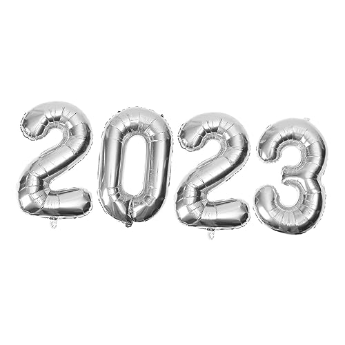 IMIKEYA Zahlen Folienballon Silber Aluminium Partydeko für Neujahr Feier Große Dekorative Ballons für Zuhause Restaurant und Eventgestaltung IMIKEYA Zahlen Folienballon Silber Aluminium Partydeko für Neujahr Feier Große Dekorative Ballons für Zuhause Restaurant und Eventgestaltung von IMIKEYA