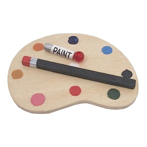 IMIKEYA Zeichenbrett-Palette Partygeschenk Requisiten für Puppenhaus-Miniaturen -Requisiten Paletten zum Bemalen von Puppen Zubehör für Puppenhäuser -Zubehör IMIKEYA Zeichenbrett-Palette Partygeschenk Requisiten für Puppenhaus-Miniaturen -Requisiten Paletten zum Bemalen von Puppen Zubehör für Puppenhäuser -Zubehör von IMIKEYA
