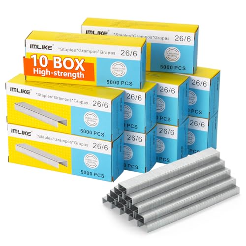 IMLIKE Standard-Heftklammern, 10 Boxen für allgemeine Zwecke IMLIKE Standard-Heftklammern, 10 Boxen für allgemeine Zwecke von IMLIKE