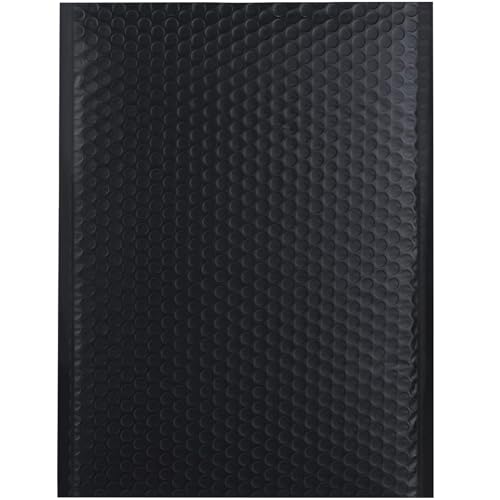 IMPOFFI Luftpolster-Versandtaschen, 21,6 x 27,9 cm, Schwarz, 30 Stück von IMPOFFI