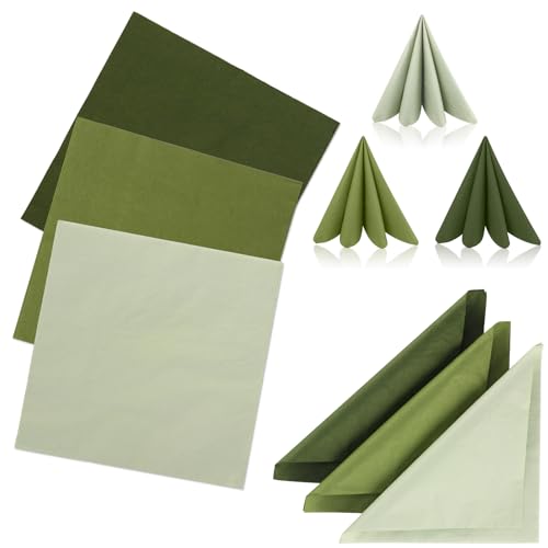 60 Stück Servietten Salbeigrün Papierservietten 33x33cm Servietten Eukalyptus Grün Cocktailservietten Einwegservietten Tischdeko für Hochzeit Dinner Party Brautparty 60 Stück Servietten Salbeigrün Papierservietten 33x33cm Servietten Eukalyptus Grün Cocktailservietten Einwegservietten Tischdeko für Hochzeit Dinner Party Brautparty von IMPPTE