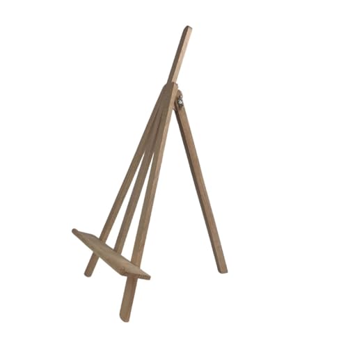 STANDSTAFFELEI Staffelei Dreifuss aus Holz - 45 cm Hoch - Mini Staffelei für Präsentation von Gemälden, Bildern & Deko - Perfekt für Künstler & DIY-Projekte von IMPWOOD