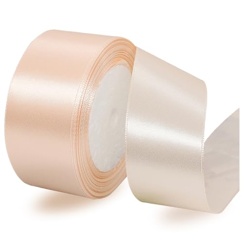 Satinbands Champagner Rosa 40mm Breit, 23 Meters Geschenkband für Geschenkverpackungen, DIY-Basteleien, Blumensträuße, Nähprojekte, Schleifenherstellung, Geburtstags- und Hochzeitsdekorationen Satinbands Champagner Rosa 40mm Breit, 23 Meters Geschenkband für Geschenkverpackungen, DIY-Basteleien, Blumensträuße, Nähprojekte, Schleifenherstellung, Geburtstags- und Hochzeitsdekorationen von IMSOLDECOR