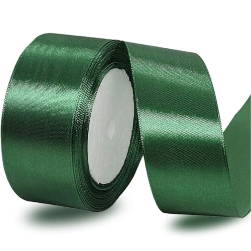 Satinbands Dunkelgrün 40mm Breit, 23 Meters Geschenkband Schleifenband für Geschenkverpackungen, DIY-Basteleien, Blumensträuße, Nähprojekte, Schleifenherstellung, Geburtstags und Hochzeitsdekorationen Satinbands Dunkelgrün 40mm Breit, 23 Meters Geschenkband Schleifenband für Geschenkverpackungen, DIY-Basteleien, Blumensträuße, Nähprojekte, Schleifenherstellung, Geburtstags und Hochzeitsdekorationen von IMSOLDECOR
