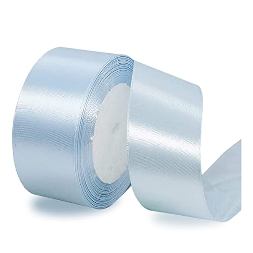 Satinbands Hellblau 40mm Breit, 23 Meters Geschenkband für Geschenkverpackungen, DIY-Basteleien, Blumensträuße, Nähprojekte, Schleifenherstellung, Geburtstags- und Hochzeitsdekorationen Satinbands Hellblau 40mm Breit, 23 Meters Geschenkband für Geschenkverpackungen, DIY-Basteleien, Blumensträuße, Nähprojekte, Schleifenherstellung, Geburtstags- und Hochzeitsdekorationen von IMSOLDECOR