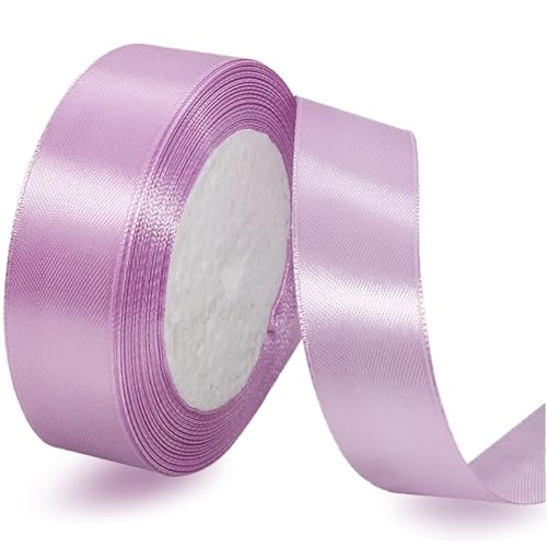 Satinbands Lavendel 25mm Breit, 23 Meters Geschenkband für Geschenkverpackungen, DIY-Basteleien, Blumensträuße, Nähprojekte, Schleifenherstellung, Geburtstags- und Hochzeitsdekorationen Satinbands Lavendel 25mm Breit, 23 Meters Geschenkband für Geschenkverpackungen, DIY-Basteleien, Blumensträuße, Nähprojekte, Schleifenherstellung, Geburtstags- und Hochzeitsdekorationen von IMSOLDECOR