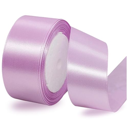 Satinbands Lavendel 40mm Breit, 23 Meters Geschenkband für Geschenkverpackungen, DIY-Basteleien, Blumensträuße, Nähprojekte, Schleifenherstellung, Geburtstags- und Hochzeitsdekorationen Satinbands Lavendel 40mm Breit, 23 Meters Geschenkband für Geschenkverpackungen, DIY-Basteleien, Blumensträuße, Nähprojekte, Schleifenherstellung, Geburtstags- und Hochzeitsdekorationen von IMSOLDECOR