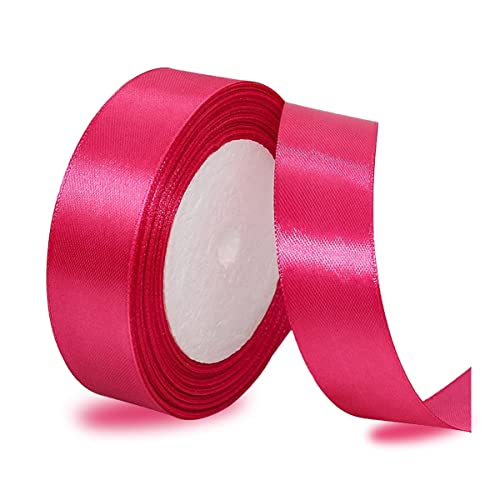 Satinbands Magenta 20mm Breit, 23 Meters Geschenkband für Geschenkverpackungen, DIY-Basteleien, Blumensträuße, Nähprojekte, Schleifenherstellung, Geburtstags- und Hochzeitsdekorationen Satinbands Magenta 20mm Breit, 23 Meters Geschenkband für Geschenkverpackungen, DIY-Basteleien, Blumensträuße, Nähprojekte, Schleifenherstellung, Geburtstags- und Hochzeitsdekorationen von IMSOLDECOR