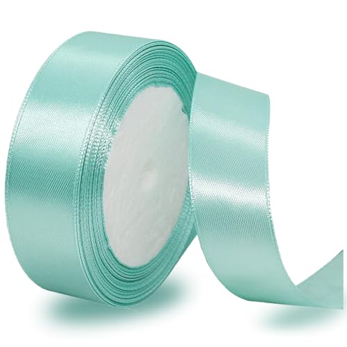 Satinbands Mintgrün 20mm Breit, 23 Meters Geschenkband für Geschenkverpackungen, DIY-Basteleien, Blumensträuße, Nähprojekte, Schleifenherstellung, Geburtstags- und Hochzeitsdekorationen Satinbands Mintgrün 20mm Breit, 23 Meters Geschenkband für Geschenkverpackungen, DIY-Basteleien, Blumensträuße, Nähprojekte, Schleifenherstellung, Geburtstags- und Hochzeitsdekorationen von IMSOLDECOR