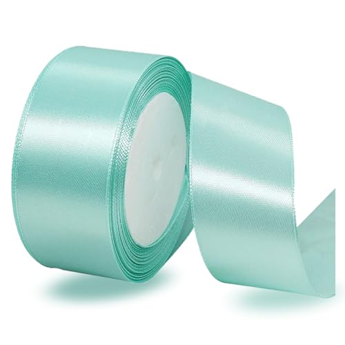 Satinbands Mintgrün 40mm Breit, 23 Meters Geschenkband für Geschenkverpackungen, DIY-Basteleien, Blumensträuße, Nähprojekte, Schleifenherstellung, Geburtstags- und Hochzeitsdekorationen Satinbands Mintgrün 40mm Breit, 23 Meters Geschenkband für Geschenkverpackungen, DIY-Basteleien, Blumensträuße, Nähprojekte, Schleifenherstellung, Geburtstags- und Hochzeitsdekorationen von IMSOLDECOR