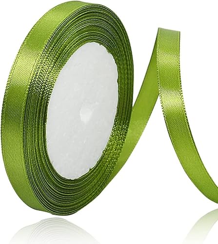 Satinbands Olivgrün 10mm Breit, 23 Meters Geschenkband Schleifenband für Geschenkverpackungen, DIY-Basteleien, Blumensträuße, Nähprojekte, Schleifenherstellung, Geburtstags- und Hochzeitsdekorationen Satinbands Olivgrün 10mm Breit, 23 Meters Geschenkband Schleifenband für Geschenkverpackungen, DIY-Basteleien, Blumensträuße, Nähprojekte, Schleifenherstellung, Geburtstags- und Hochzeitsdekorationen von IMSOLDECOR