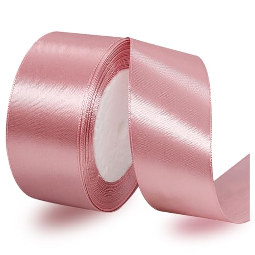 Satinbands Roségold 40mm Breit, 23 Meters Geschenkband für Geschenkverpackungen, DIY-Basteleien, Blumensträuße, Nähprojekte, Schleifenherstellung, Geburtstags- und Hochzeitsdekorationen Satinbands Roségold 40mm Breit, 23 Meters Geschenkband für Geschenkverpackungen, DIY-Basteleien, Blumensträuße, Nähprojekte, Schleifenherstellung, Geburtstags- und Hochzeitsdekorationen von IMSOLDECOR