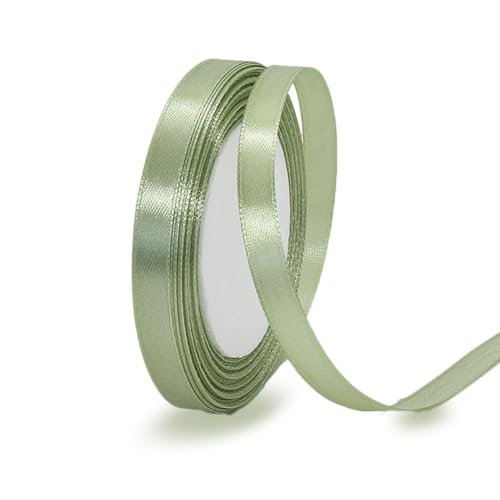 Satinbands Salbei Grün 10mm Breit, 23 Meters Geschenkband für Geschenkverpackungen, DIY-Basteleien, Blumensträuße, Nähprojekte, Schleifenherstellung, Geburtstags- und Hochzeitsdekorationen Satinbands Salbei Grün 10mm Breit, 23 Meters Geschenkband für Geschenkverpackungen, DIY-Basteleien, Blumensträuße, Nähprojekte, Schleifenherstellung, Geburtstags- und Hochzeitsdekorationen von IMSOLDECOR